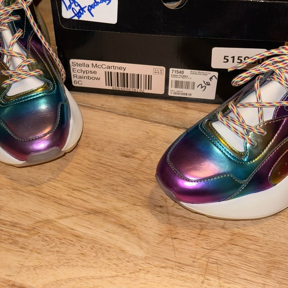 Stella McCartney Eclypse metallic rainbow sneakers - Picture 9 of 10